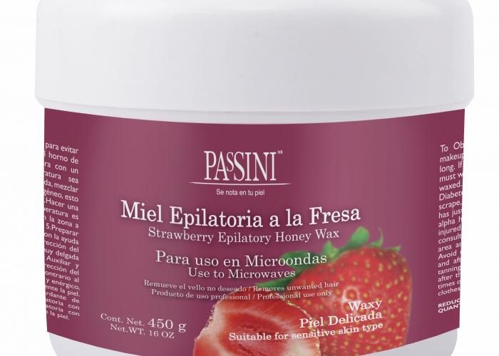 Miel Epilatoria Fresa Microondas 450g Passini